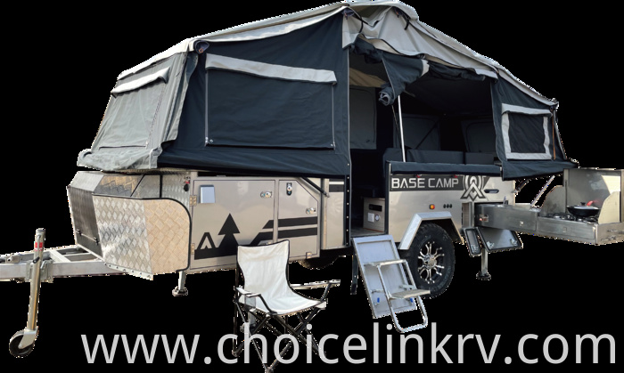 Camper Rv Trailer With Canopy